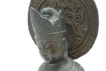 時代物　一利作　銅製　仏像(銅像、昭和8年)(R-063170)