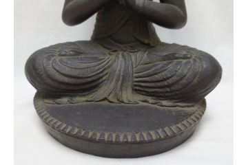 時代物　一利作　銅製　仏像(銅像、昭和8年)(R-063170)