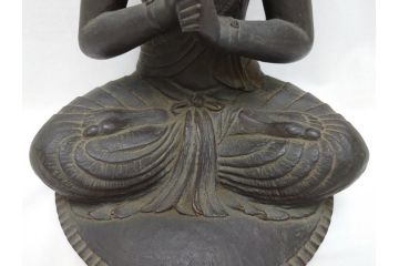 時代物　一利作　銅製　仏像(銅像、昭和8年)(R-063170)