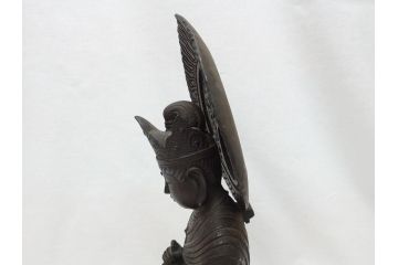 時代物　一利作　銅製　仏像(銅像、昭和8年)(R-063170)