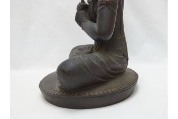 時代物　一利作　銅製　仏像(銅像、昭和8年)(R-063170)