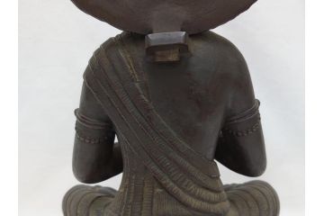 時代物　一利作　銅製　仏像(銅像、昭和8年)(R-063170)