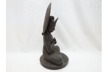 時代物　一利作　銅製　仏像(銅像、昭和8年)(R-063170)