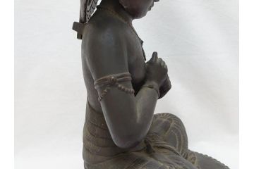 時代物　一利作　銅製　仏像(銅像、昭和8年)(R-063170)