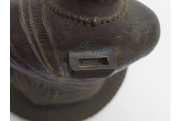 時代物　一利作　銅製　仏像(銅像、昭和8年)(R-063170)