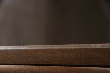 イギリスアンティーク　オーク材　丸みを帯びたフォルムが魅力的!!スライド扉付きスタッキングブックケース(飾り棚、収納棚、戸棚、本箱、サイドキャビネット)(R-063179)