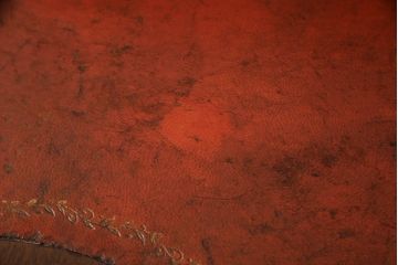 イギリスアンティーク　マホガニー材　ジョージアン　美しい杢目と洗練された佇まいが魅力的なレザートップデスク(レディースデスク、コンソールテーブル、机、本革、ワークデスク、在宅用、在宅ワーク用)(R-063181)