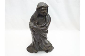 銅製　達磨大師　立像(銅像)(R-063184)