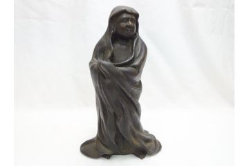 銅製　達磨大師　立像(銅像)(R-063184)