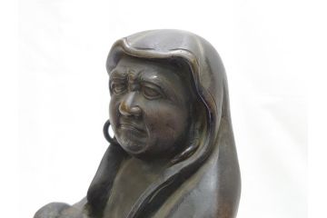 銅製　達磨大師　立像(銅像)(R-063184)