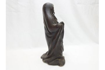 銅製　達磨大師　立像(銅像)(R-063184)