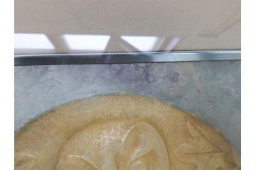 金工家　海野建夫　木陰　彫金　ブロンズ　レリーフ(額装)(R-063186)