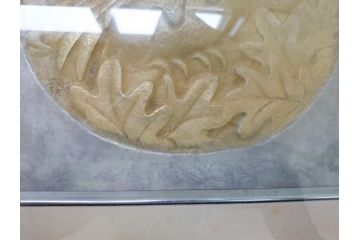 金工家　海野建夫　木陰　彫金　ブロンズ　レリーフ(額装)(R-063186)