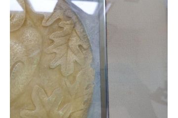 金工家　海野建夫　木陰　彫金　ブロンズ　レリーフ(額装)(R-063186)