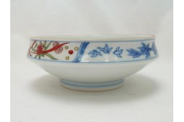 今泉今右衛門　色絵　染付　色鍋島　5.6寸(17cm)小鉢　2.7寸(8.3cm)向付　各5枚セット(共箱なし、五寸六分、二寸七分、中皿、小皿、深皿、和皿、和食器)(R-063192)