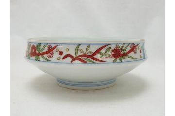 今泉今右衛門　色絵　染付　色鍋島　5.6寸(17cm)小鉢　2.7寸(8.3cm)向付　各5枚セット(共箱なし、五寸六分、二寸七分、中皿、小皿、深皿、和皿、和食器)(R-063192)