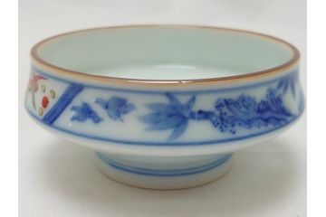 今泉今右衛門　色絵　染付　色鍋島　5.6寸(17cm)小鉢　2.7寸(8.3cm)向付　各5枚セット(共箱なし、五寸六分、二寸七分、中皿、小皿、深皿、和皿、和食器)(R-063192)