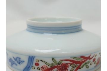 今泉今右衛門　色絵　染付　色鍋島　5.6寸(17cm)小鉢　2.7寸(8.3cm)向付　各5枚セット(共箱なし、五寸六分、二寸七分、中皿、小皿、深皿、和皿、和食器)(R-063192)