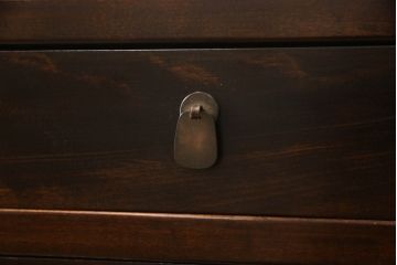 中古　美品　松本民芸家具　132型　和モダンなお部屋づくりにおすすめの朝鮮棚(茶棚、飾り棚、戸棚、収納棚)(定価約55万円)(R-063196)