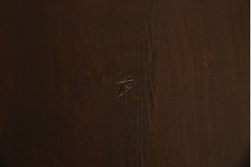 中古　美品　松本民芸家具　132型　和モダンなお部屋づくりにおすすめの朝鮮棚(茶棚、飾り棚、戸棚、収納棚)(定価約55万円)(R-063196)