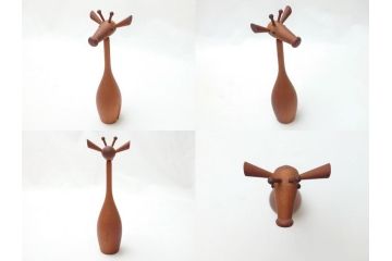 ROYAL PET(ロイヤルペット) WOOD ANIMAL(ウッドアニマル)　千趣会　可愛らしいディスプレイが叶う動物20体セット(ベルメゾン、欧風、北欧、デンマーク、木製人形、おもちゃ、オブジェ、置物、インテリア雑貨)(R-063202)