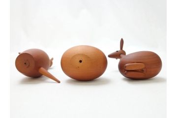ROYAL PET(ロイヤルペット) WOOD ANIMAL(ウッドアニマル)　千趣会　可愛らしいディスプレイが叶う動物20体セット(ベルメゾン、欧風、北欧、デンマーク、木製人形、おもちゃ、オブジェ、置物、インテリア雑貨)(R-063202)