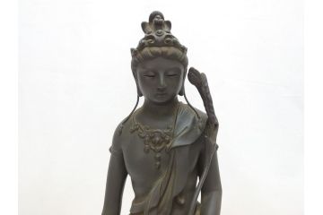 高村光雲　聖観音菩薩　ブロンズ立像(銅像、置物)(R-063203)