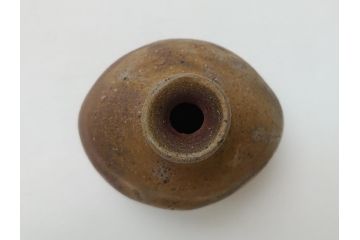 備前焼　金重道明　伊部　扁壷徳利(共箱付き、和食器)(R-063206)