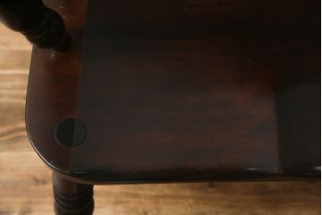 中古　松本民芸家具　#44A型　シックな色合いとクラシカルな佇まいが魅力のウィンザーチェア(ウインザーチェア、アームチェア、板座チェア、ダイニングチェア、椅子、イス)(定価約20万円)(R-063209)