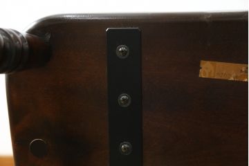 中古　松本民芸家具　#44A型　シックな色合いとクラシカルな佇まいが魅力のウィンザーチェア(ウインザーチェア、アームチェア、板座チェア、ダイニングチェア、椅子、イス)(定価約20万円)(R-063210)