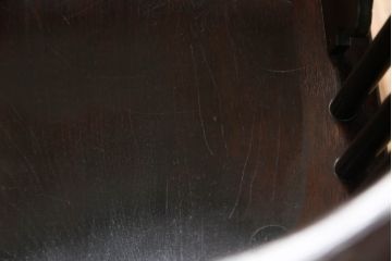 中古　松本民芸家具　#44A型　シックな色合いとクラシカルな佇まいが魅力のウィンザーチェア(ウインザーチェア、アームチェア、板座チェア、ダイニングチェア、椅子、イス)(定価約20万円)(R-063211)