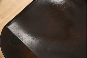 中古　松本民芸家具　#44A型　シックな色合いとクラシカルな佇まいが魅力のウィンザーチェア(ウインザーチェア、アームチェア、板座チェア、ダイニングチェア、椅子、イス)(定価約20万円)(R-063211)