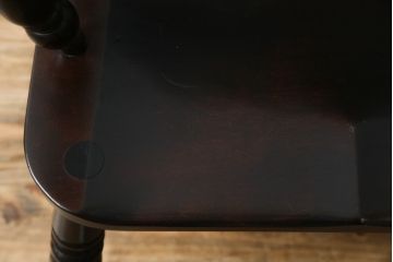 中古　松本民芸家具　#44A型　シックな色合いとクラシカルな佇まいが魅力のウィンザーチェア(ウインザーチェア、アームチェア、板座チェア、ダイニングチェア、椅子、イス)(定価約20万円)(R-063212)