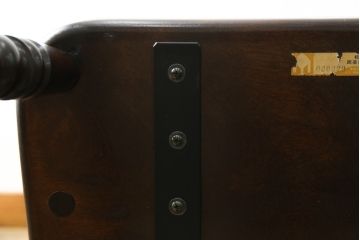 中古　松本民芸家具　#44A型　シックな色合いとクラシカルな佇まいが魅力のウィンザーチェア(ウインザーチェア、アームチェア、板座チェア、ダイニングチェア、椅子、イス)(定価約20万円)(R-063212)