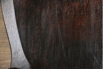 中古　松本民芸家具　#39A型ロッキングチェア　流れる曲線デザインとクラシカルな佇まいが美しいアームチェア(イス、椅子、板座チェア、揺り椅子)(定価約20万円)(R-063214)
