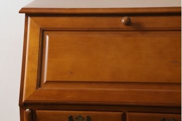 中古　美品　横浜クラシック家具　ダニエル(Daniel)　アーリーアメリカン　気品漂うライティングビューロー(ワークデスク、机、在宅ワーク、在宅用チェスト)(R-063219)