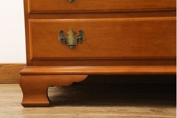 中古　美品　横浜クラシック家具　ダニエル(Daniel)　アーリーアメリカン　気品漂うライティングビューロー(ワークデスク、机、在宅ワーク、在宅用チェスト)(R-063219)