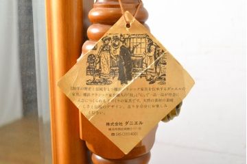 中古　横浜クラシック家具　ダニエル(Daniel)　挽物細工がおしゃれなスタンドミラー(姿見、鏡)(定価約22万円)(R-063220)