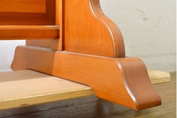 中古　横浜クラシック家具　ダニエル(Daniel)　挽物細工がおしゃれなスタンドミラー(姿見、鏡)(定価約22万円)(R-063220)
