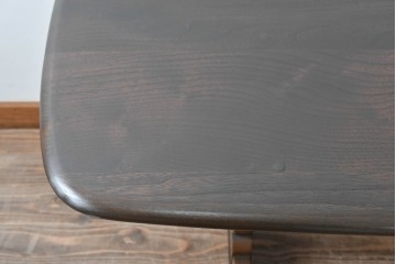 イギリスヴィンテージ　ERCOL(アーコール)　クラシカルな雰囲気漂うダイニングテーブル(4人掛け、6人掛け、食卓、ヴィンテージ)(R-063223)