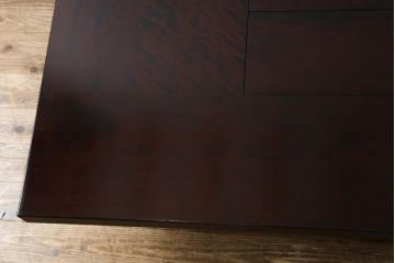 和製ビンテージ　国産民芸家具　大振りな囲炉裏テーブル(関西火鉢、長火鉢、木製火鉢、ローテーブル、座卓、ヴィンテージ)(R-063225)