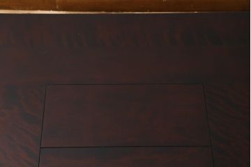 和製ビンテージ　国産民芸家具　大振りな囲炉裏テーブル(関西火鉢、長火鉢、木製火鉢、ローテーブル、座卓、ヴィンテージ)(R-063225)