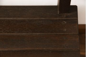 和製アンティーク　素朴な雰囲気が魅力的なベンチ(長椅子、板座チェア、長イス)(R-063234)