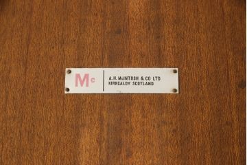 ビンテージ家具　A.H McINTOSH(マッキントッシュ)　チーク材　シンプルで洗練された佇まいのエクステンションテーブル(ダイニングテーブル、4人掛け、6人掛け、ヴィンテージ)(R-063248)
