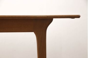 ビンテージ家具　A.H McINTOSH(マッキントッシュ)　チーク材　シンプルで洗練された佇まいのエクステンションテーブル(ダイニングテーブル、4人掛け、6人掛け、ヴィンテージ)(R-063248)