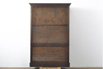 中古　松本民芸家具　E型書棚　クラシカルな雰囲気が品のあるブックケース(本箱、戸棚、収納棚、飾り棚、キャビネット)(定価約79万円)(R-063278)