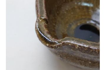 伊賀焼　谷本光生　水指(共箱付き、茶道具、和食器、水差、水器、片口)(R-063284)