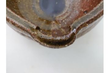 伊賀焼　谷本光生　水指(共箱付き、茶道具、和食器、水差、水器、片口)(R-063284)