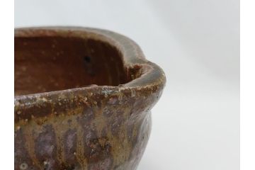伊賀焼　谷本光生　水指(共箱付き、茶道具、和食器、水差、水器、片口)(R-063284)