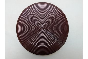 蒔絵師　吉田華正(利昭)　唐松　蒔絵　ロクロ目　盛筋　喰篭(食籠、食篭、共箱付き、菓子器、漆器)(R-063285)